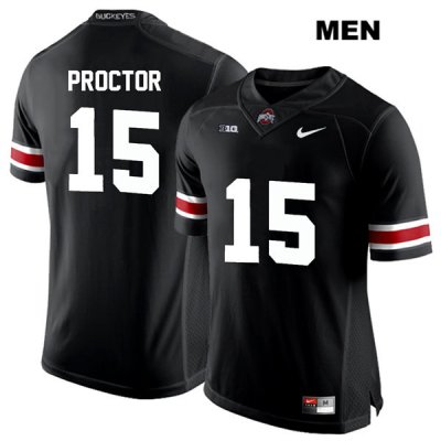 Men's NCAA Ohio State Buckeyes Josh Proctor #15 College Stitched Authentic Nike White Number Black Football Jersey ZU20K83ST